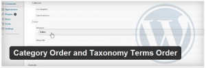 category order and taxonomy terms order